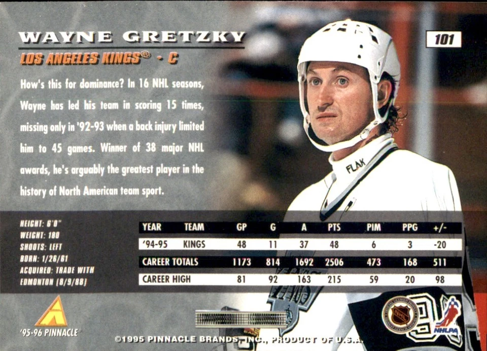 1995-96 PINNACLE RC Base Singles Stars 🥅 YOU PICK 🥅#1 - #225 Complete Your SET - Image 2 of 4