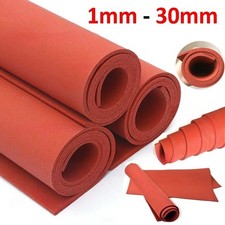 Foam Sheet Sponge Rubber Red Gasket Seals Strip Silicone Rubber Plate Pad 1-30mm