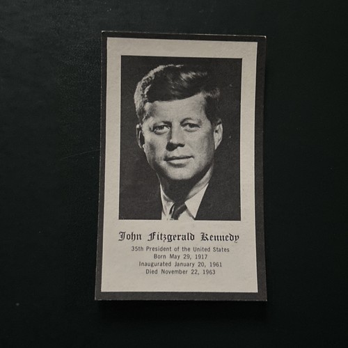 1960 John F. Kennedy for President Campaign Button Lot 1963 Memorial Card - Picture 10 of 11