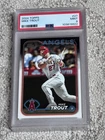 PSA 9 MINT BASEBALL CARD 2024 TOPPS MIKE TROUT LOS ANGELES ANGELS