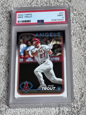 mike trout graded cards Amazon.com: 2013 Topps #338 Mike Trout Baseball Card - Wins 2012 AL Rookie  of the Year Award