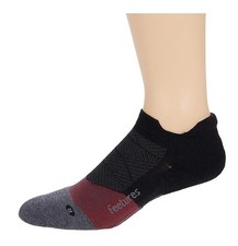 Feetures L108343 Mens Black 1-Pair Elite Max Cushion No Show Tab Socks Size XL