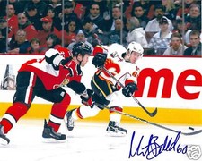 Mikael BACKLUND Signed CALGARY FLAMES 8x10 Photo