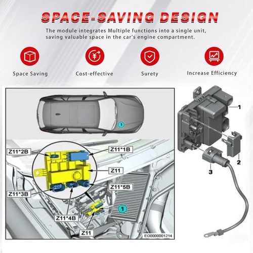 Integrated Power Distribution Module Replacement For BMW 640i 328i 435i 428i X6 - Picture 8 of 9
