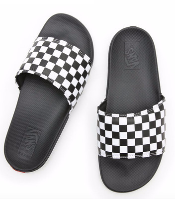 vans checkerboard flip flops