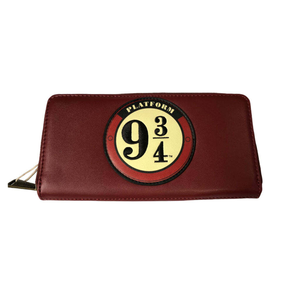 Cartera con detalles impresos con plataforma 9 3/4 de Harry Potter con licencia