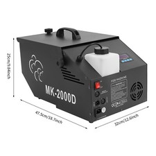 Low-Lying Fog Machine Wedding Stage Smoke Effect DMX Dry Ice Fogger 860-1076ft2