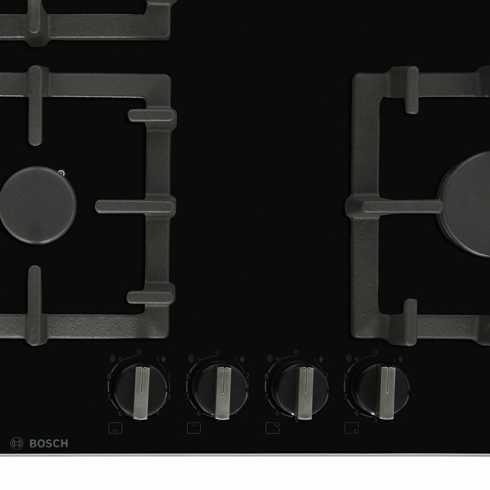 Bosch PPS9A6B90 Series 6 Built In 92cm 5 Burners Black Gas Hob