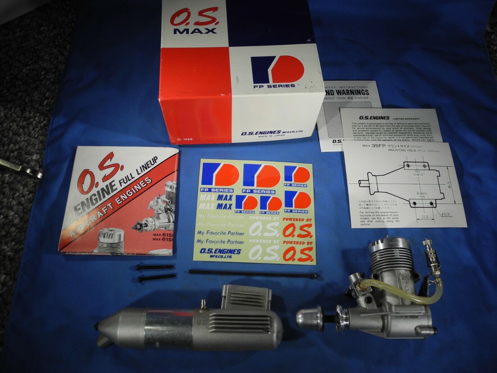 OS Max 35 FP Engine with Paperwork and Original Box 