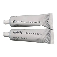 HR Lubricating Jelly 4 oz Flip Top Tube Sterile Water Soluble (Lot of 2)