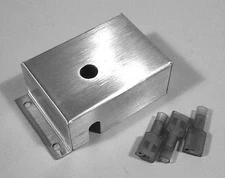 VINTAGE AIR WALKER ELECTRIC THERMOSTAT ALUMINUM COVER WITH INSULATED TERMINALS