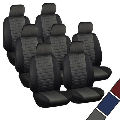Sitzbezüge Auto Schonbezüge für VW universal Schoner 7x Set Schwarz/Grau 7231 - Bild 1 von 1