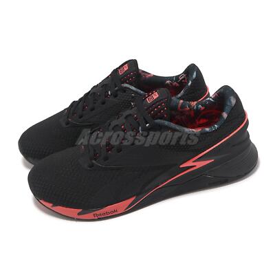 Reebok Nano X3 Black Orange Flare Men Cross Training Gym Shoes HP6075