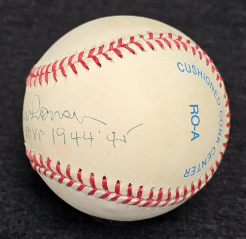 HAL NEWHOUSER Signed AL MVP 1944-45 Official Baseball-HOF-DETROIT TIGERS-PSA - Picture 2 of 8