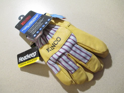 KINCO 1927KW  LINED MENS WORK GLOVES COLD WEATHER THERMAL ..SIZE LARGE