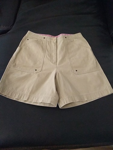 Lauren Ralph Lauren Women's Shorts Khaki Chino High Waist Size 8 Vintage - Picture 2 of 13