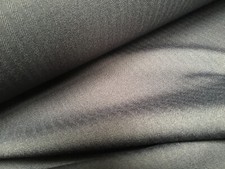 Black Herringbone Weave Pinstripe Fashion Clothing Suit Craft Fabric Material