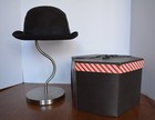 VTG Felt Wool Derby Bowler Hat XXX Quality 7 1/4 REG IN BOX Marathon