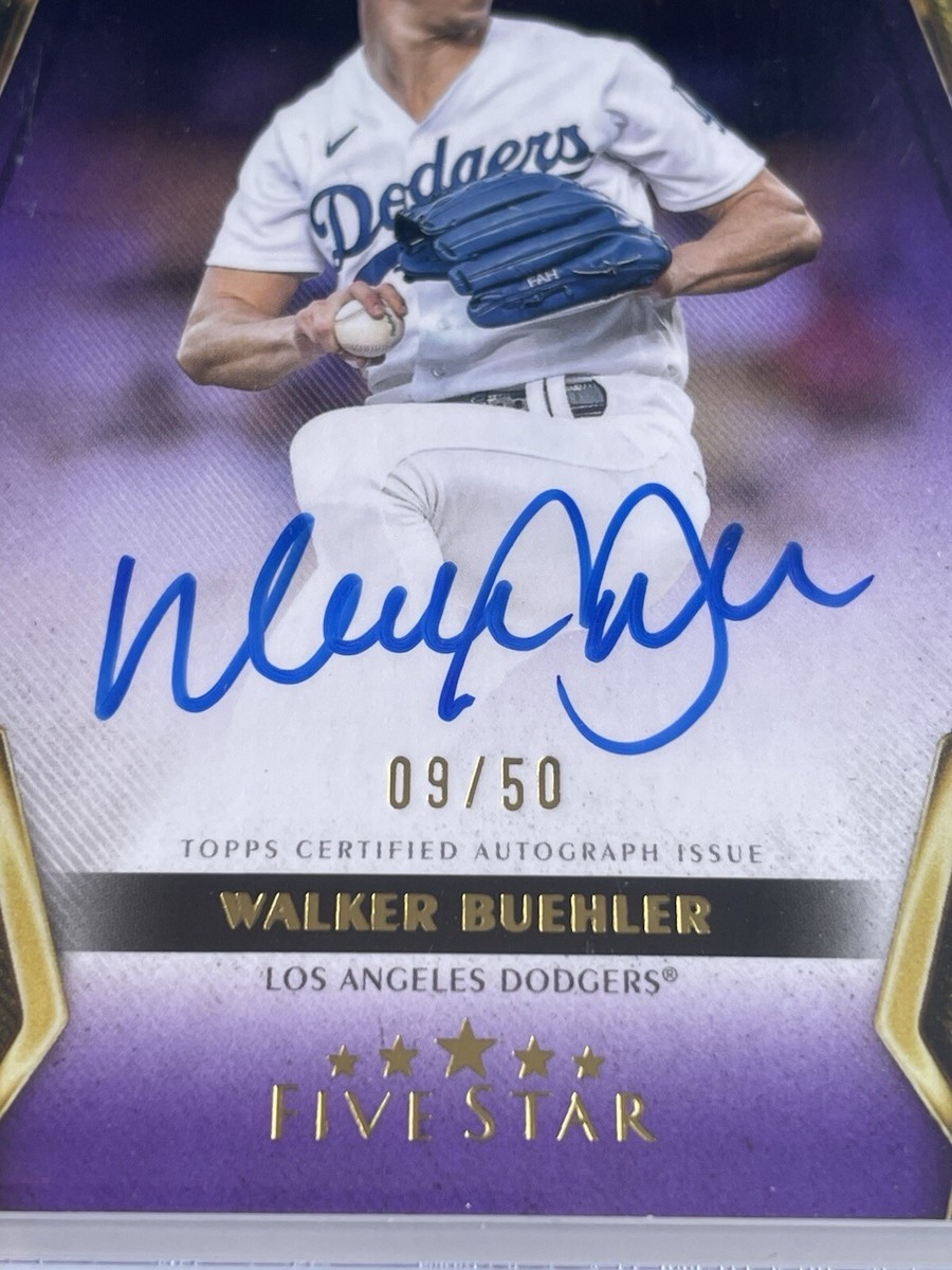 Walker Buehler 2024 Topps Five Star Purple Auto /50 Dodgers