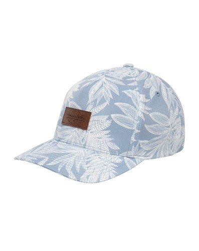 Boosted Status Snapback Hat - Floral Design With Brown Leather Patch, Adjustable Fit (85% Acrylic/15% Wool)