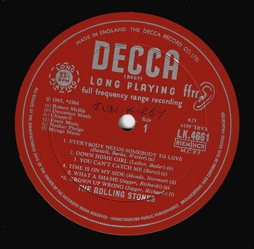 THE ROLLING STONES No. 2 Vinyl Record Album LP Decca 1965 Mono 1st