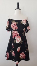 Anthropologie Dress New Size Small XS Black Floral Cottage Coquette Boho Garden