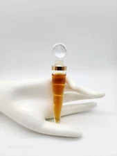 VINTAGE 80'S ANNE KLEIN PARFUM PERFUME GLASS BOTTLE/FLACON SPLASH ON PRETTY FULL