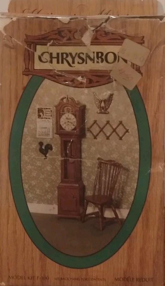 Chrysnbon Dollhouse Miniatures Pair Furniture Kits F100/F120 GF Clock