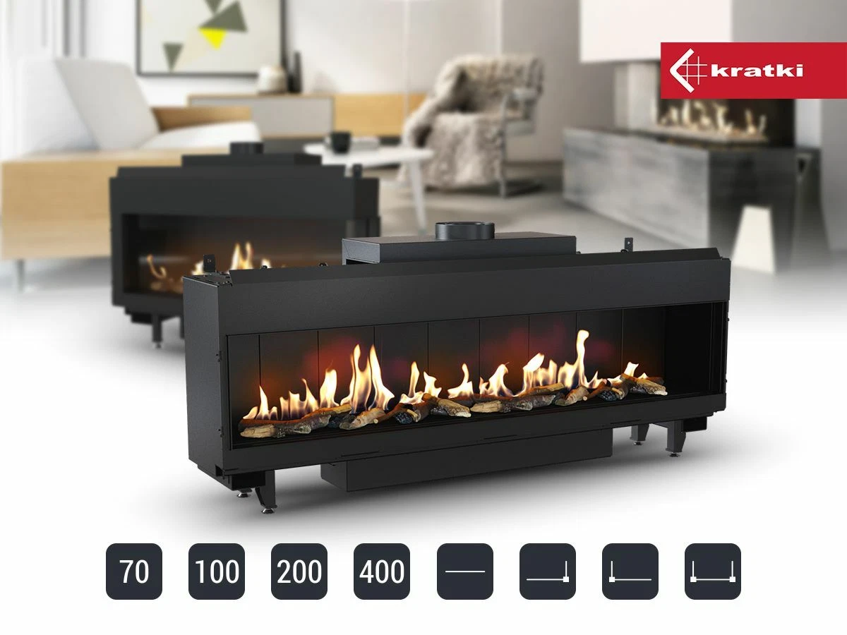 LARGE GAS FIRE 2M LONG 2 3 SIDED GLASS CORNER SIDE LPG NATURAL LEFT RIGHT  Stove | eBay