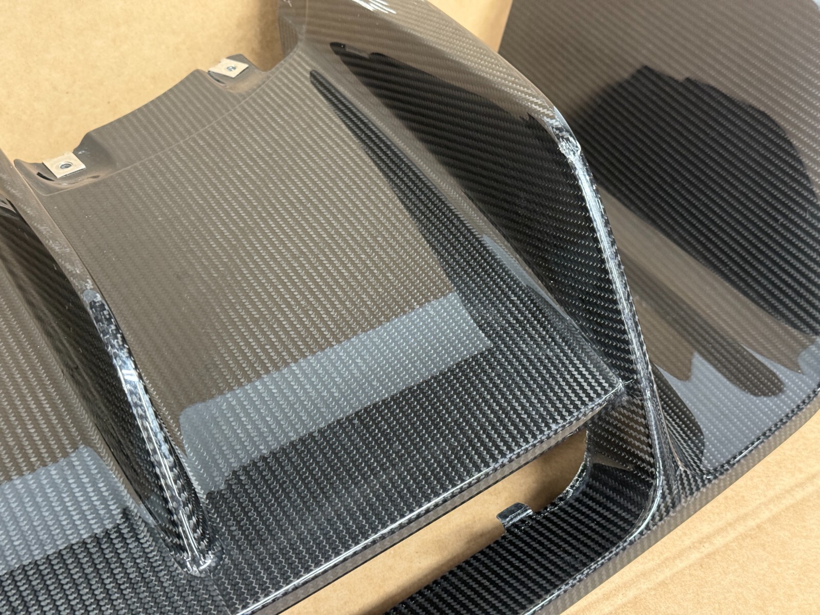 ✨2016-2018 AUDI R8 REAR BUMPER CARBON FIBER DIFFUSER SPOILER LIP 4S0 807 521 D
