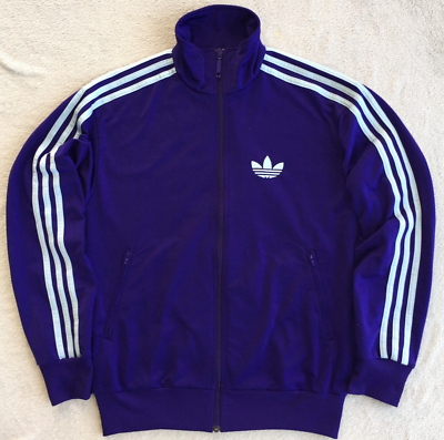 Adidas Originals mens Purple Trefoil Firebird Track Adidas Originals mens Purple Trefoil Firebird Track