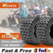 Set 2 22x10-10 ATV Tires 22x10x10 4Ply Off Road All Terrain GNCC Race Tire Tyres