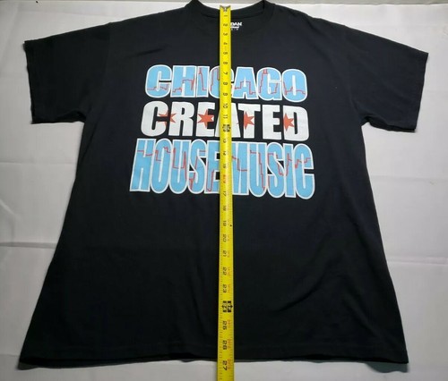 Retro Chicago Style Music " Chicago Created House Music " Men's Large T-shirt - Picture 11 of 12