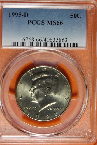 1995-D PCGS MS66 KENNEDY HALF DOLLAR #B41405