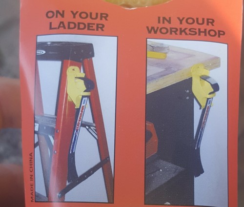 Safety Pry Bar Holder "THE FLYNNSTER" Multiple Uses: On Belt, Ladder, Shop etc. - Picture 5 of 5