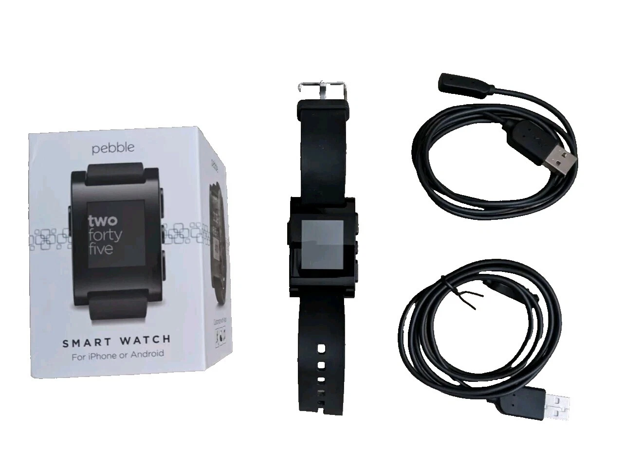 Water-Resistant Pebble Smart Watches