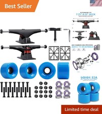 Complete Skateboard Building Kit: 60mm Wheels, ABEC-11 Bearings, and Trucks