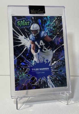 Tyler Warren 2025 Wild Card Splat White Scope Holo Indianapolis Rookie 9/10