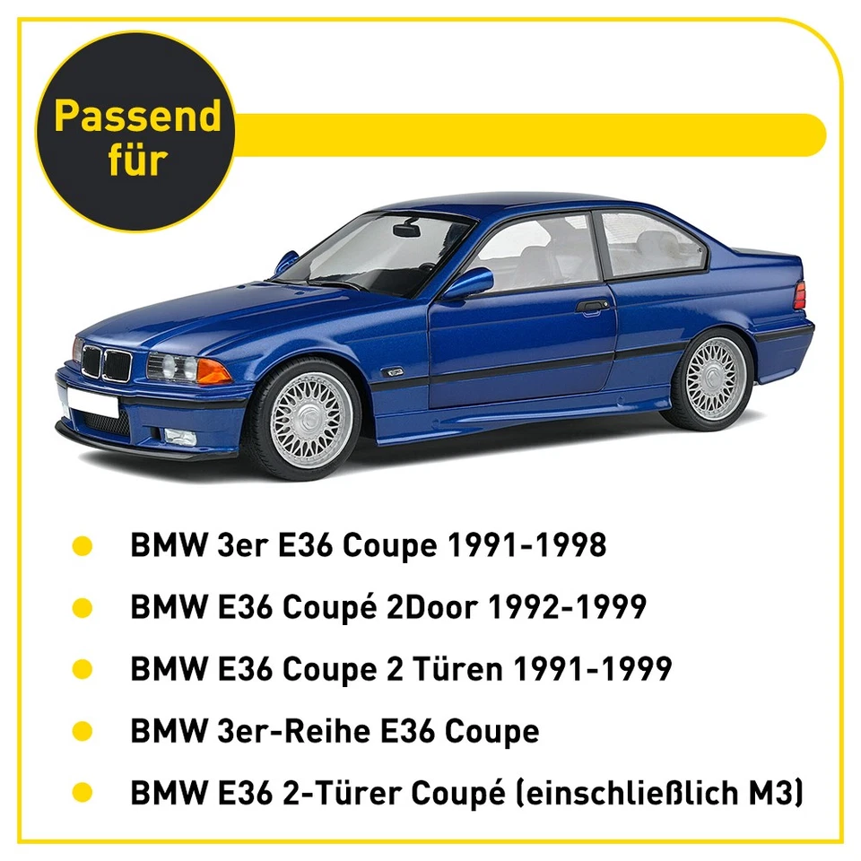 2x Türdichtung für BMW E36 Coupé 2 Türen links rechts Kantenschutz 51711977728 - Bild 2 von 4