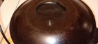 Vintage Cast Iron Dutch Oven: #8, 10" x 4, Griswold, Wagner Ware - Unmarked
