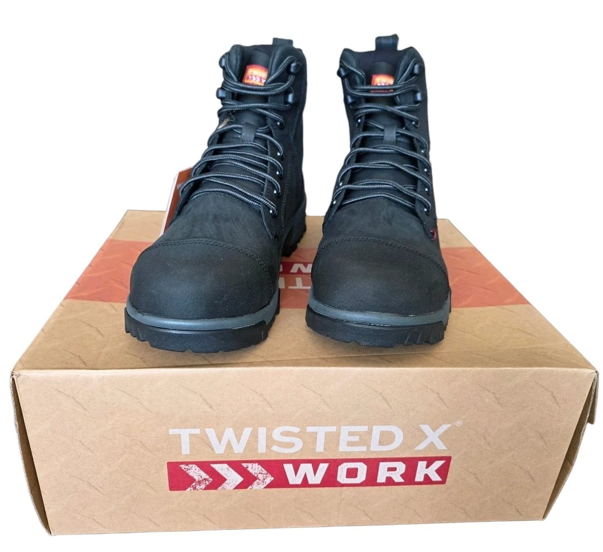 Twisted X Black Leather Men\'s Size 12 D Kiltie Boots Lace Up Boots MLC0002 Twisted X® | 12 main image 3