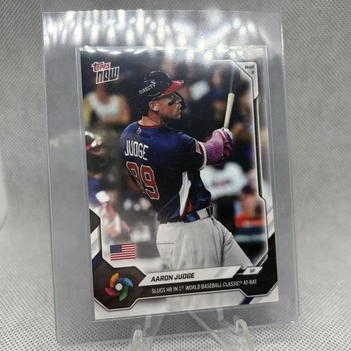 2026 TOPPS NOW WORLD BASEBALL CLASSIC CARD TEAM USA AARON JUDGE #WBC8