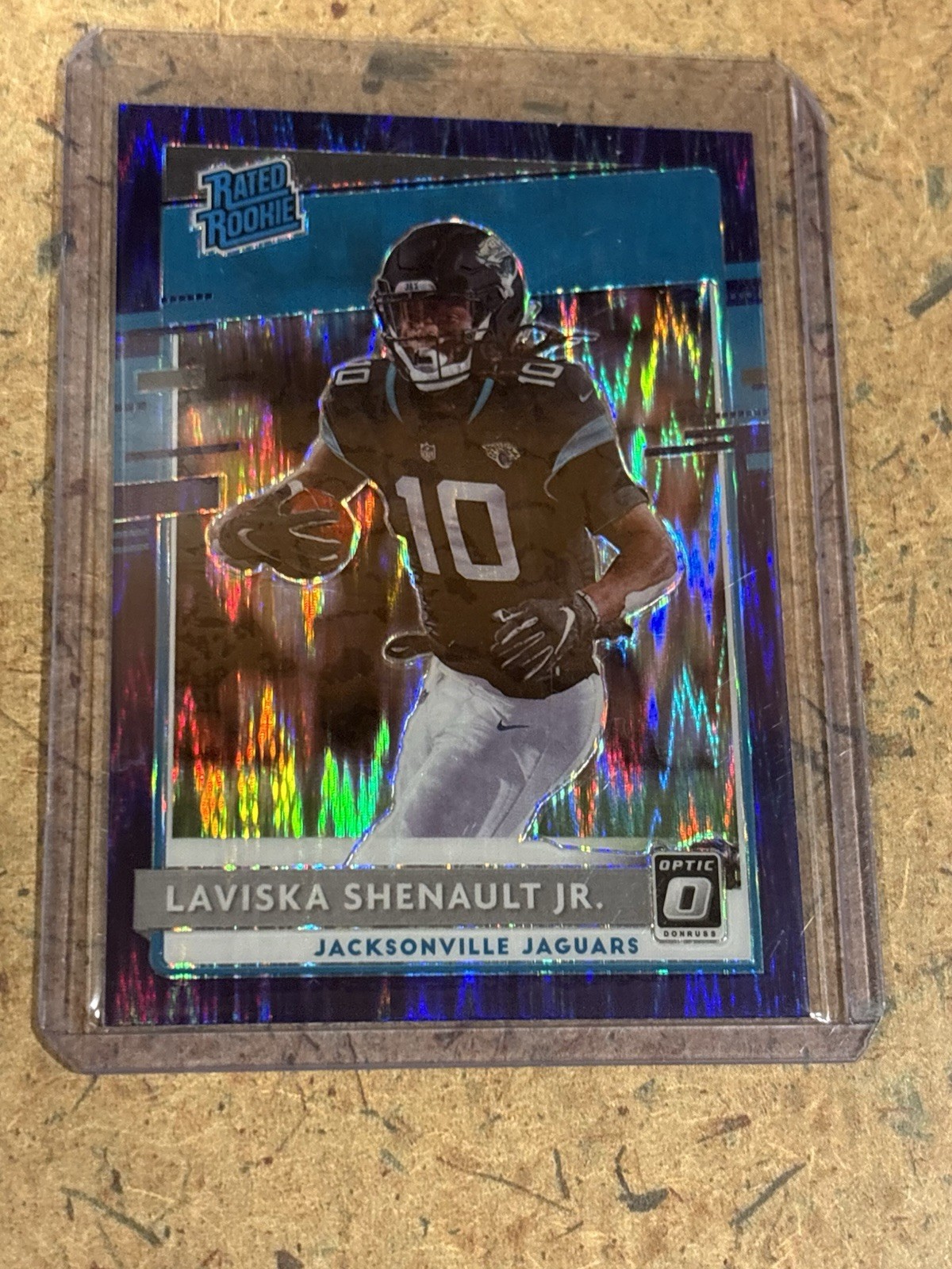 2020 Donruss Optic #168 Laviska Shenault Jr. Purple Shock RC