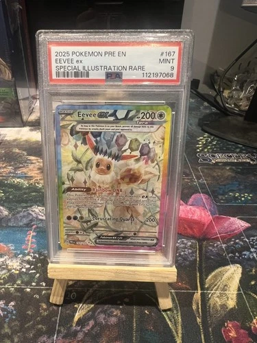 2025 Pokemon EEVEE EX 167/131 Prismatic Evolutions PRE EN SIR Holo English PSA 9
