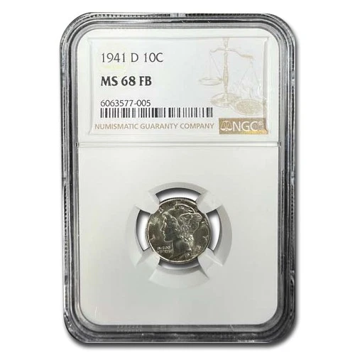1941-D Mercury Dime MS-68 NGC (FB)