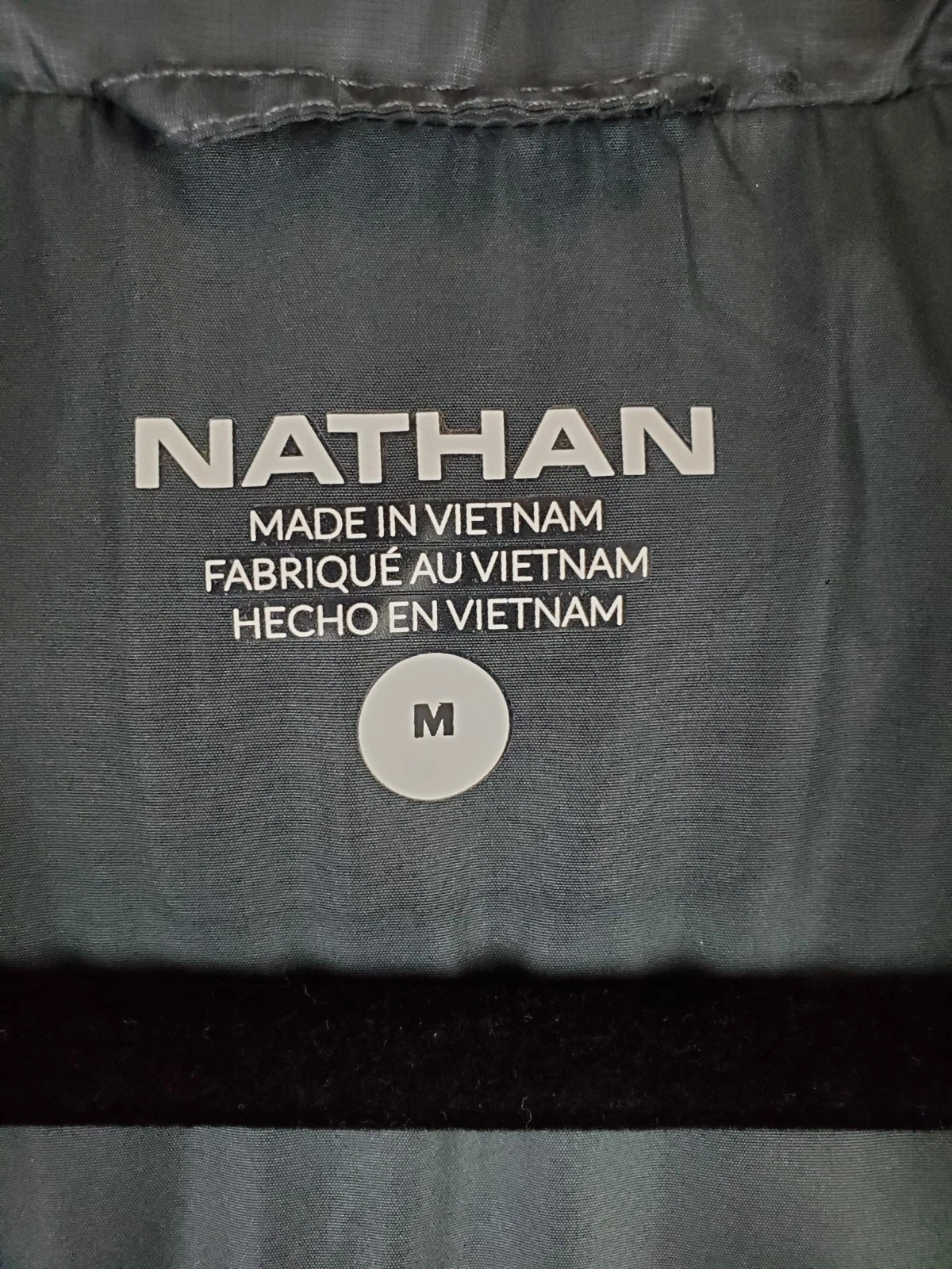 Nathan Mens Puffer Vest Sz Medium Gray Full Zip Secure Pockets Windproof Mock - product detail image 6