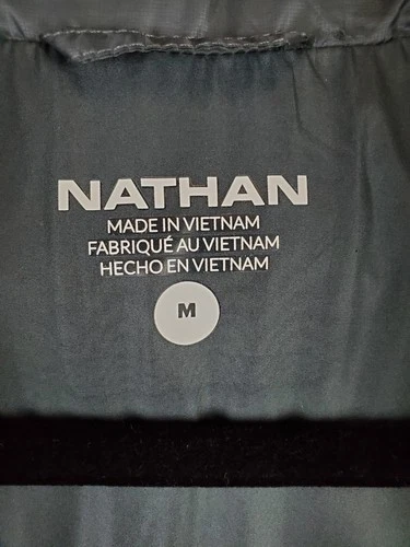Nathan Mens Puffer Vest Sz Medium Gray Full Zip Secure Pockets Windproof Mock image 6