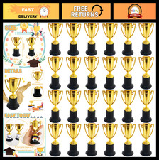 24 Pack Mini Gold Trophies for Kids - Award Cups for Sports, Parties Competiti