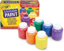 Crayola Washable Kids Paint, 6pk, Classic Colours, Children Art  Craft, project