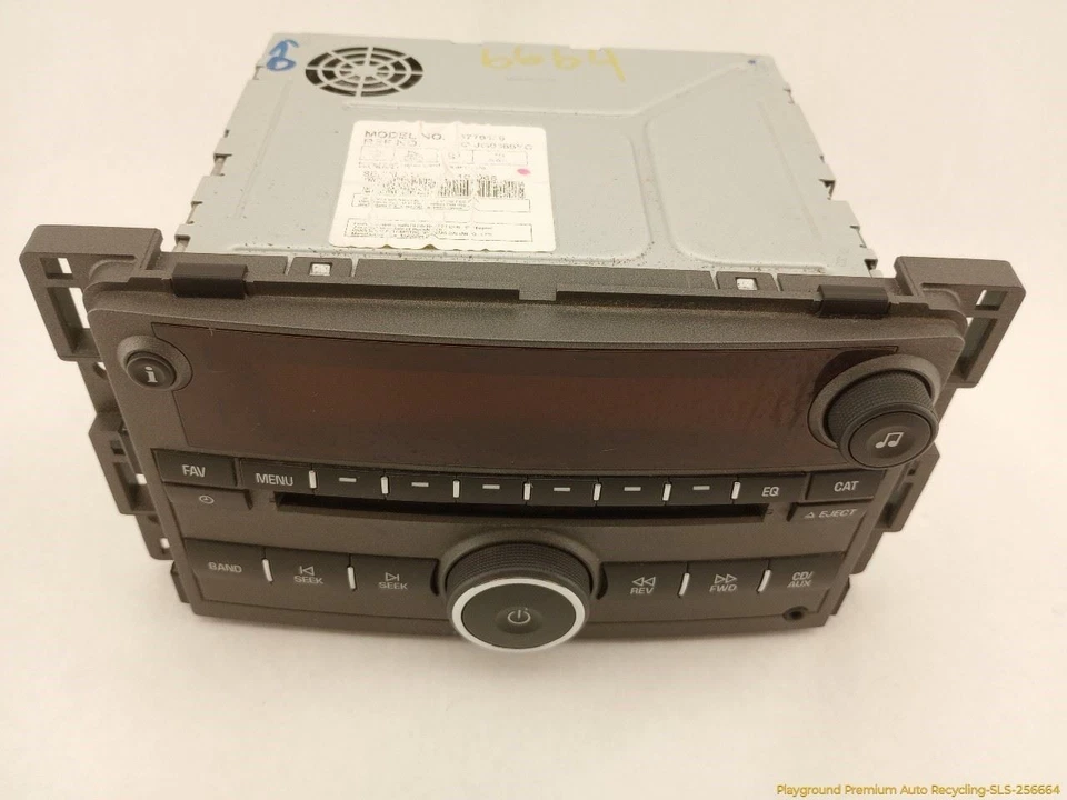Equipo de audio Pontiac Solstice radio estéreo AM FM reproductor de CD compatible con 2006-2008 06 Foto 3 de 4